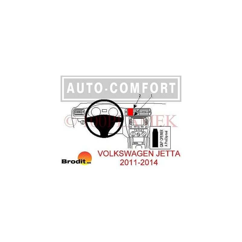 Proclip do VW VOLKSWAGEN JETTA 2011-2014 - centralny