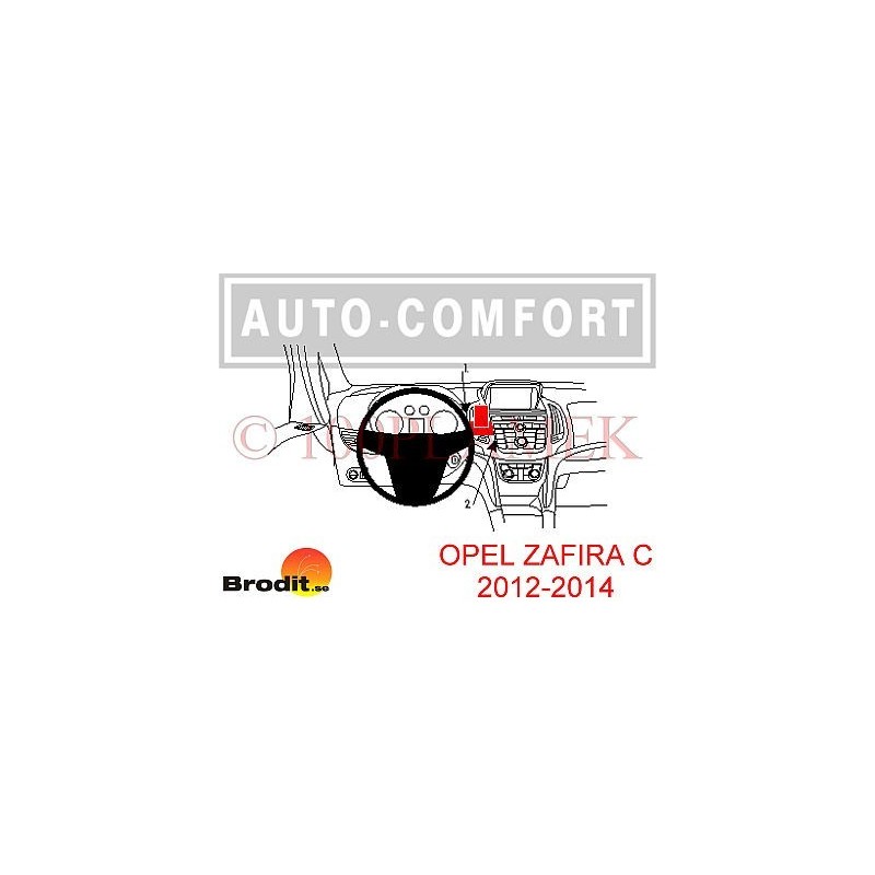 PROCLIP do OPEL ZAFIRA C 2012-2014 - centralny