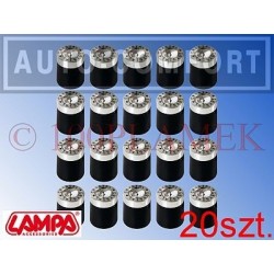 Dekoracyjne nakładki z ABS na śruby kół 17mm - 02236 - LAMPA SpA