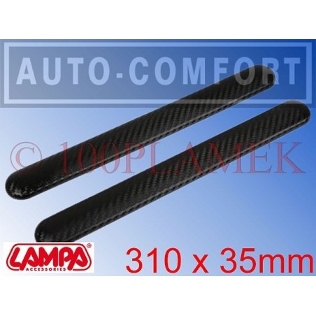 Odbojnik samochodowy 310x35mm, czarny dekor carbon - 20598 - LAMPA S.p.A.