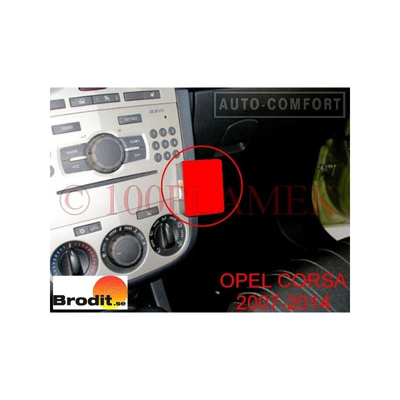 Konsola Proclip do Opel Corsa D z 2007-2014 - 853955 - prawostronny - BRODIT AB