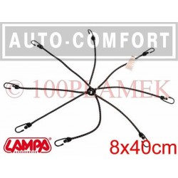 Linki elastyczne typu PAJĄK do mocowania bagażu 8x40cm - 60310 - Lampa SpA