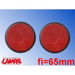 Okrągłe czerwone światła odblaskowe fi-65mm - 20546 - Lampa SpA