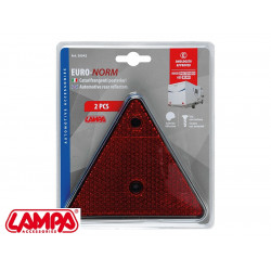 Czerwony trójkąt odblaskowy na wkręty - LAMPA S.p.A.