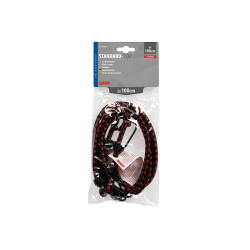 Linki elastyczne do mocowania bagażu 2x100cm czarno-czerwone - LAMPA SpA